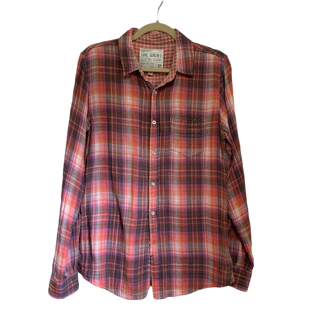 Joe's The Shirt Soft Brushed Cotton Plaid Shirt sz M Amazing Quality